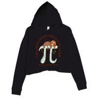 I Am A Math Genius And Sloths Lover Math Is A Piece Of Pi Crop Fleece Hoodie