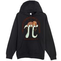 I Am A Math Genius And Sloths Lover Math Is A Piece Of Pi Premium Pullover Hoodie