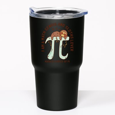 I Am A Math Genius And Sloths Lover Math Is A Piece Of Pi Tumbler