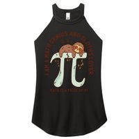 I Am A Math Genius And Sloths Lover Math Is A Piece Of Pi Women's Perfect Tri Rocker Tank