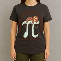 I Am A Math Genius And Sloths Lover Math Is A Piece Of Pi T-Shirt