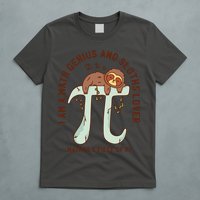 I Am A Math Genius And Sloths Lover Math Is A Piece Of Pi T-Shirt