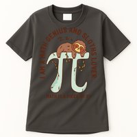 I Am A Math Genius And Sloths Lover Math Is A Piece Of Pi Tall T-Shirt