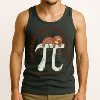 I Am A Math Genius And Sloths Lover Math Is A Piece Of Pi Tank Top