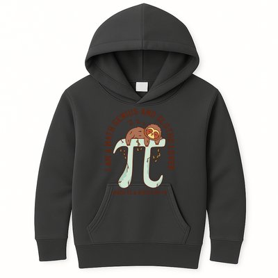 I Am A Math Genius And Sloths Lover Math Is A Piece Of Pi Kids Hoodie
