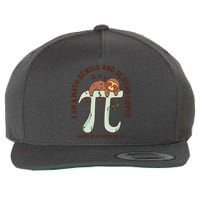 I Am A Math Genius And Sloths Lover Math Is A Piece Of Pi Wool Snapback Cap