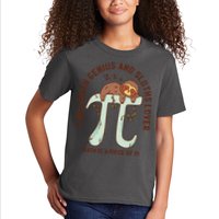 I Am A Math Genius And Sloths Lover Math Is A Piece Of Pi Kids T-Shirt