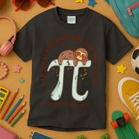 I Am A Math Genius And Sloths Lover Math Is A Piece Of Pi Kids T-Shirt