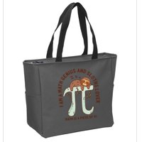 I Am A Math Genius And Sloths Lover Math Is A Piece Of Pi Zip Tote Bag
