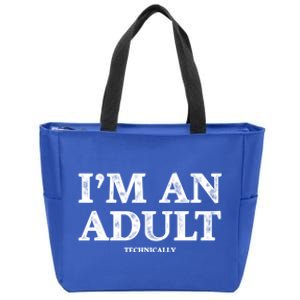 IM An Adult Technically Funny 18th Birthday Gift Zip Tote Bag