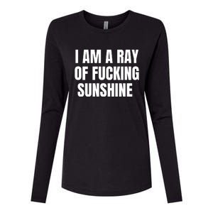 I Am A Ray Of Fucking Sunshine Womens Cotton Relaxed Long Sleeve T-Shirt