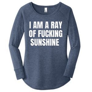 I Am A Ray Of Fucking Sunshine Women's Perfect Tri Tunic Long Sleeve Shirt