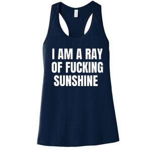 I Am A Ray Of Fucking Sunshine Women's Racerback Tank