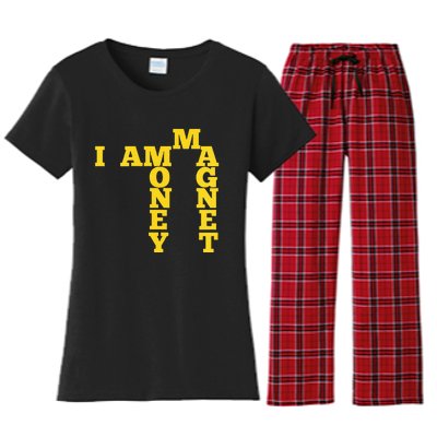 I Am A Money Magnet Women's Flannel Pajama Set