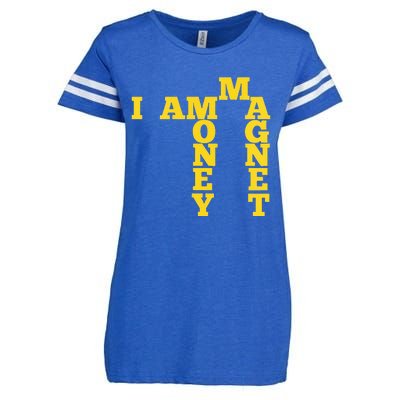 I Am A Money Magnet Enza Ladies Jersey Football T-Shirt