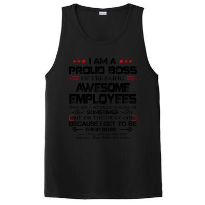 I Am A Proud Boss Of Freaking Awesome Employees Gift PosiCharge Competitor Tank