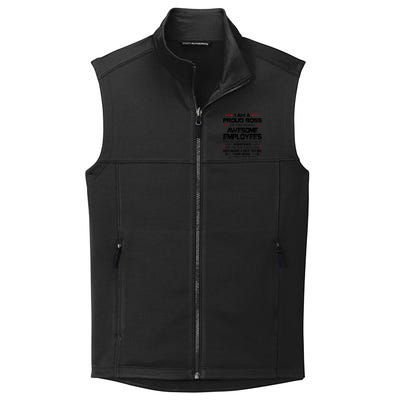 I Am A Proud Boss Of Freaking Awesome Employees Gift Collective Smooth Fleece Vest