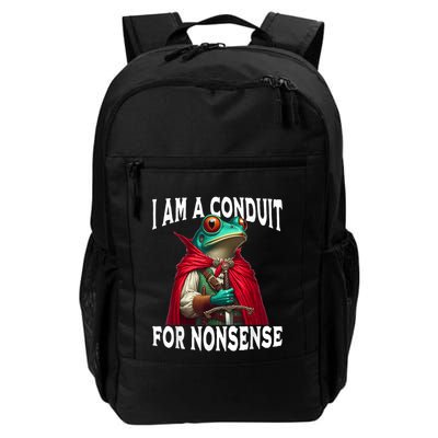 I Am A Conduit For Nonsense Funny Frog Backpack