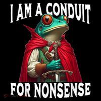 I Am A Conduit For Nonsense Funny Frog Mug