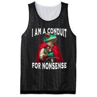 I Am A Conduit For Nonsense Funny Frog Mesh Reversible Basketball Jersey Tank