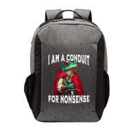 I Am A Conduit For Nonsense Funny Frog Vector Backpack