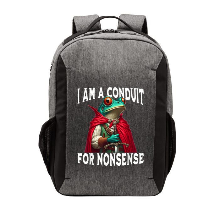 I Am A Conduit For Nonsense Funny Frog Vector Backpack