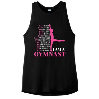 I Am A Gymnast Gymnastics Women Sports Ladies PosiCharge Tri-Blend Wicking Tank