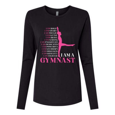 I Am A Gymnast Gymnastics Women Sports Womens Cotton Relaxed Long Sleeve T-Shirt