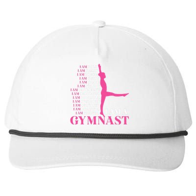 I Am A Gymnast Gymnastics Women Sports Snapback Five-Panel Rope Hat