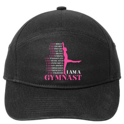 I Am A Gymnast Gymnastics Women Sports 7-Panel Snapback Hat