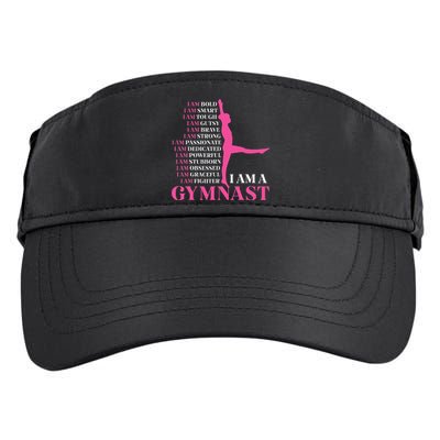 I Am A Gymnast Gymnastics Women Sports Adult Drive Performance Visor