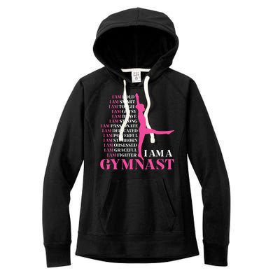 I Am A Gymnast Gymnastics Women Sports Women's Fleece Hoodie