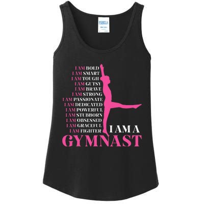 I Am A Gymnast Gymnastics Women Sports Ladies Essential Tank