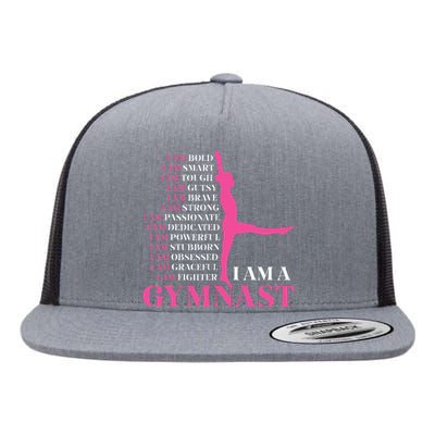 I Am A Gymnast Gymnastics Women Sports Flat Bill Trucker Hat