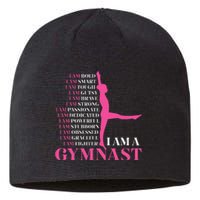 I Am A Gymnast Gymnastics Women Sports Sustainable Beanie