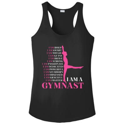 I Am A Gymnast Gymnastics Women Sports Ladies PosiCharge Competitor Racerback Tank