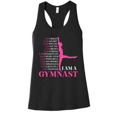 I Am A Gymnast Gymnastics Women Sports Women's Racerback Tank