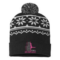 I Am A Gymnast Gymnastics Women Sports USA-Made Snowflake Beanie