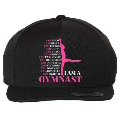 I Am A Gymnast Gymnastics Women Sports Wool Snapback Cap