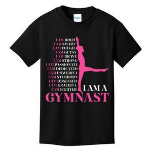 I Am A Gymnast Gymnastics Women Sports Kids T-Shirt