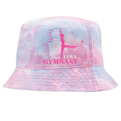 I Am A Gymnast Gymnastics Women Sports Tie-Dyed Bucket Hat