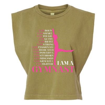 I Am A Gymnast Gymnastics Women Sports Garment-Dyed Women's Muscle Tee