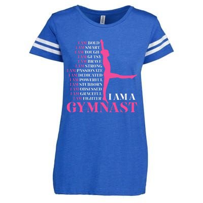 I Am A Gymnast Gymnastics Women Sports Enza Ladies Jersey Football T-Shirt