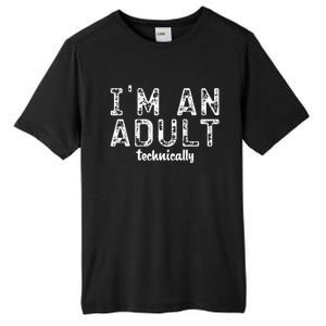 Im An Adult Technically Funny 18th Birthday Tall Fusion ChromaSoft Performance T-Shirt