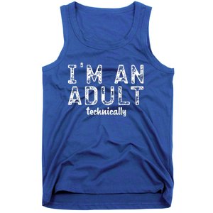 Im An Adult Technically Funny 18th Birthday Tank Top