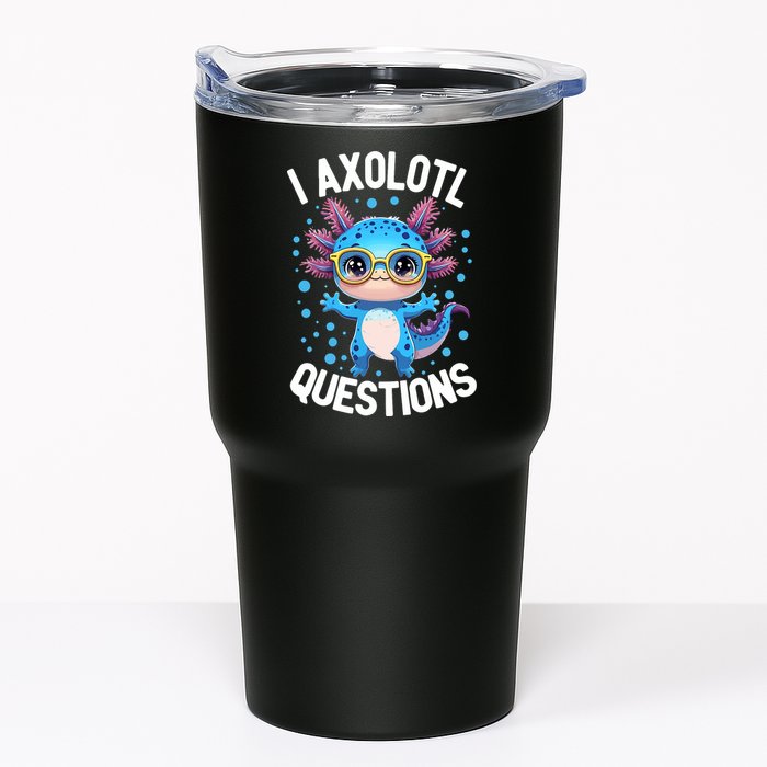 I Ask Axolotl Questions Funny  Cute Salamander  Tumbler