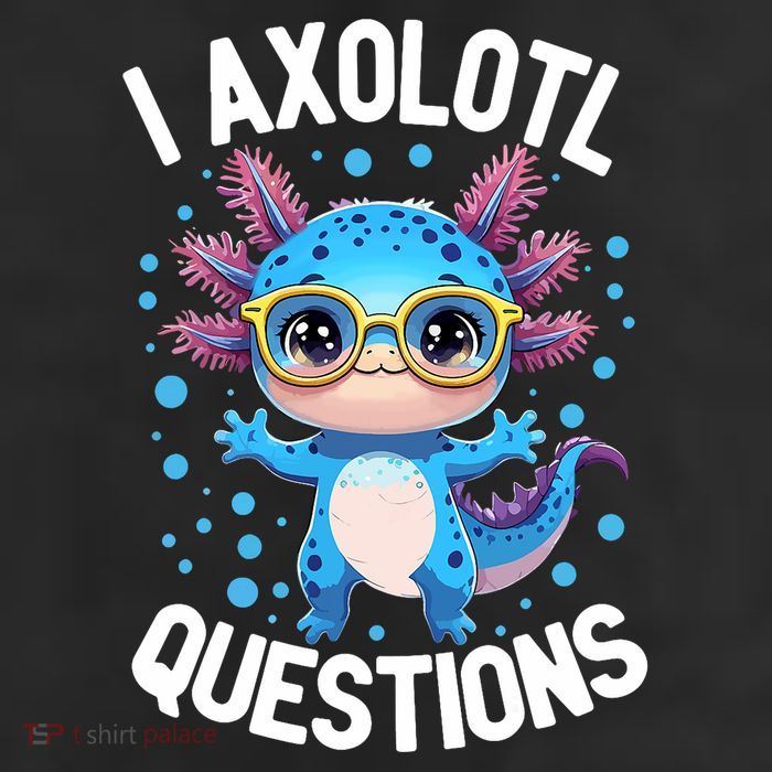 I Ask Axolotl Questions Funny  Cute Salamander  25L Jumbo Tote