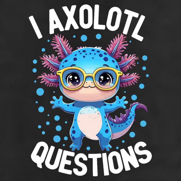 I Ask Axolotl Questions Funny  Cute Salamander  Microfiber Hand Towel