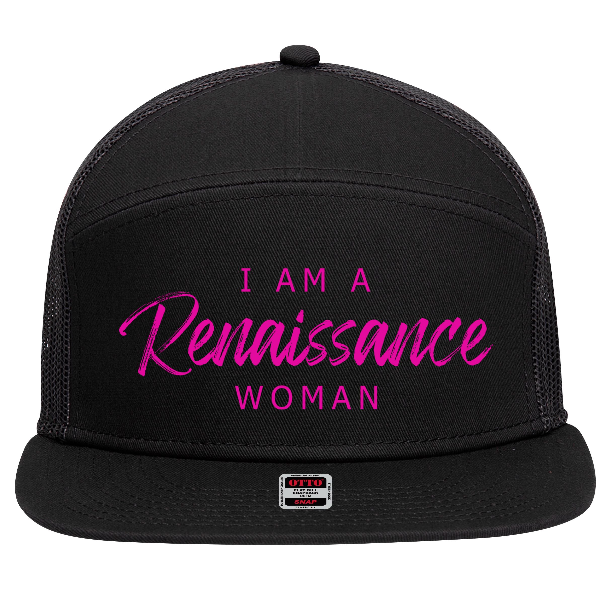 I Am A Renaissance Woman 7 Panel Mesh Trucker Snapback Hat