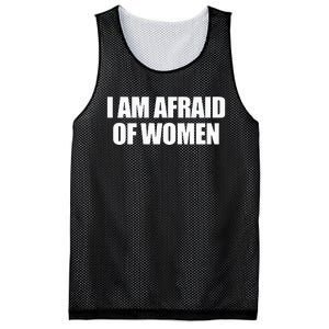 I Am Afraid Of Women Mesh Reversible Basketball Jersey Tank